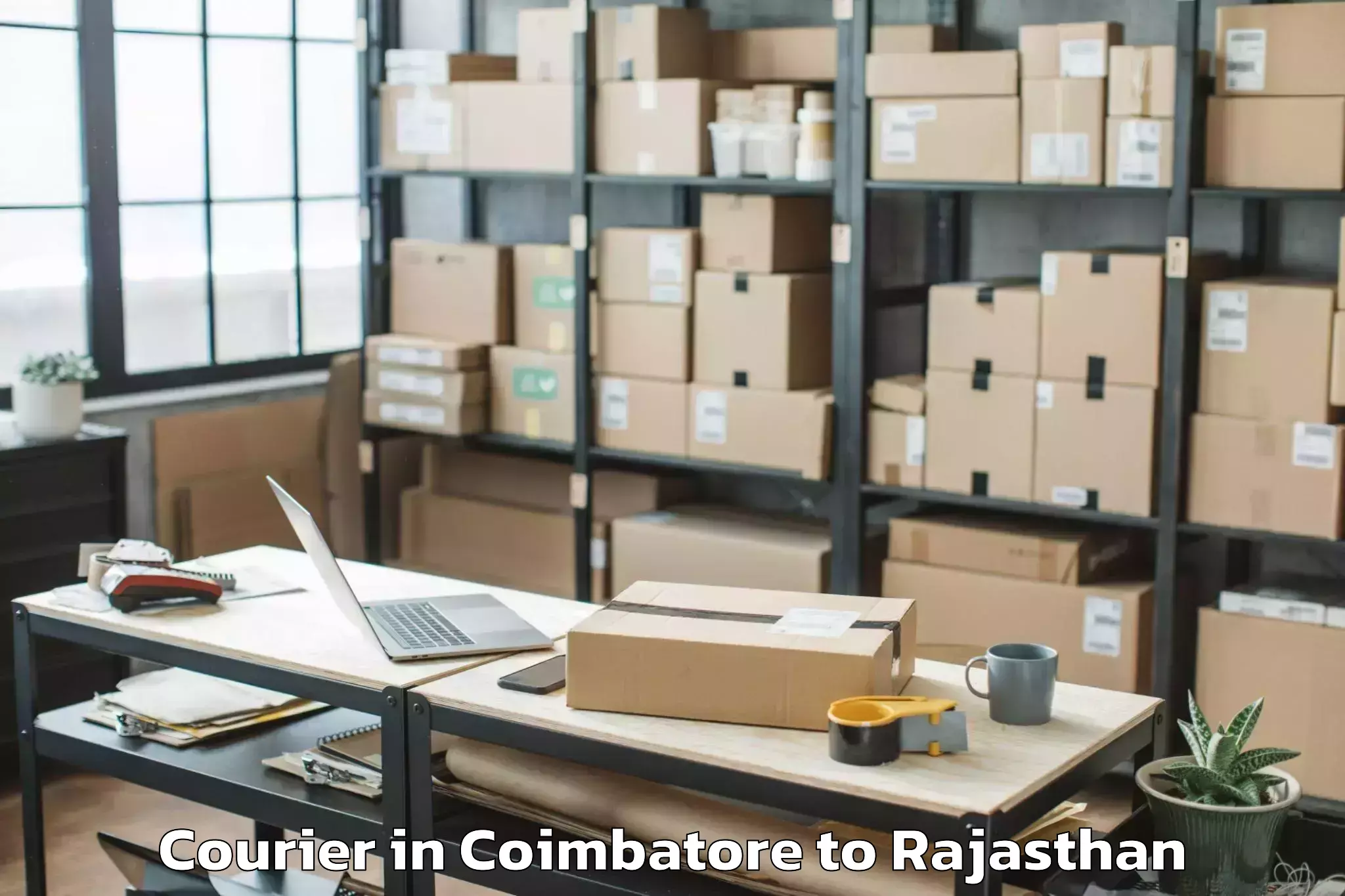 Book Coimbatore to Bandikui Courier Online